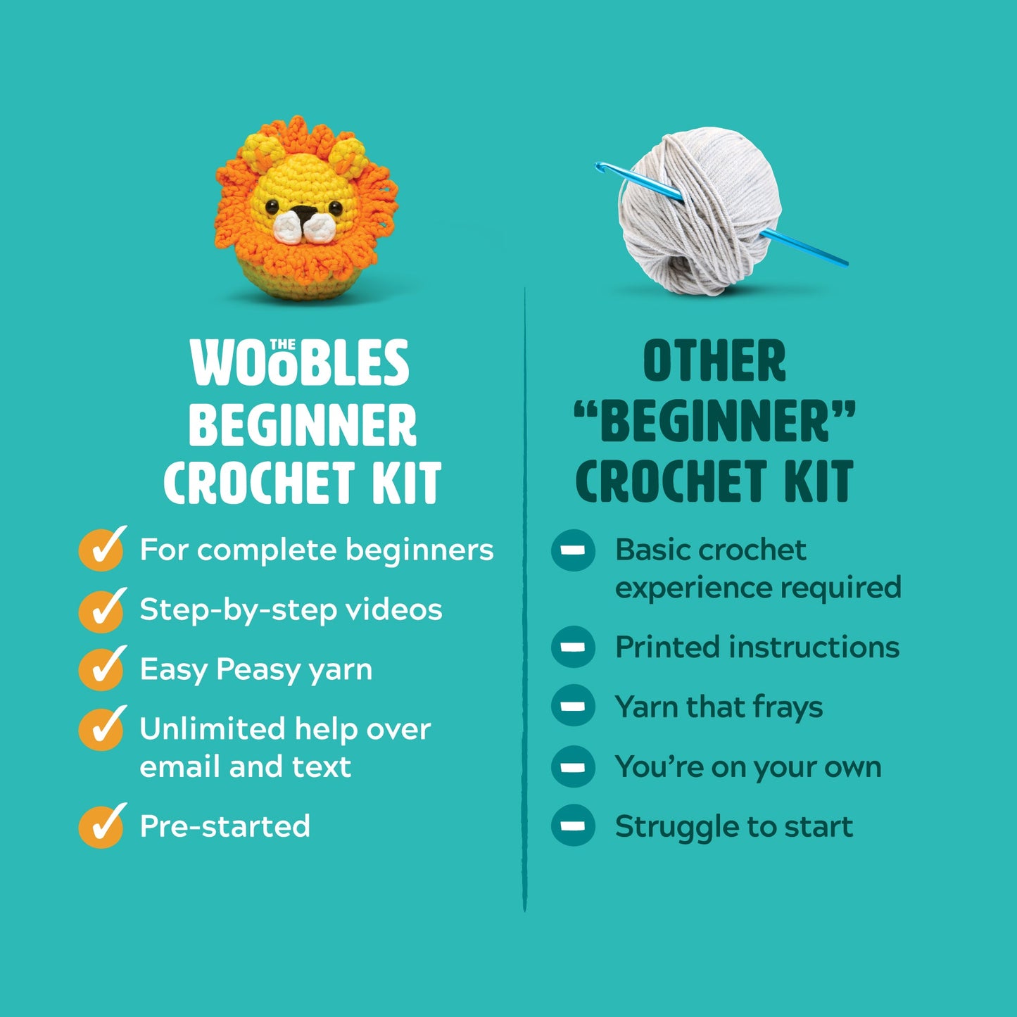 The Woobles - Crochet Kit for Beginners