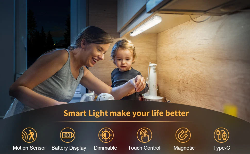 WILLED  Motion Sensor Cabinet Light Battery Display