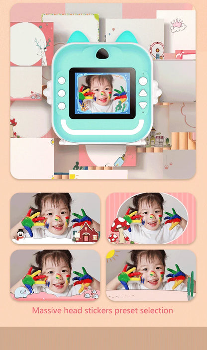 Children 1080P HD Digital Camera Toys Instant Print for Kids Thermal Print Camera